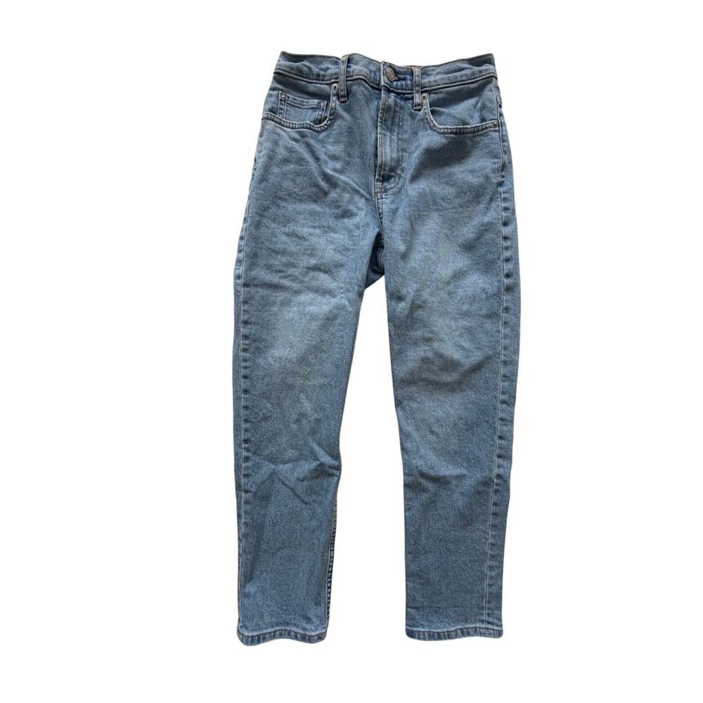 Everlane The Cheeky Jean Light Blue High Rise Straight Leg Crop‎ Denim 26